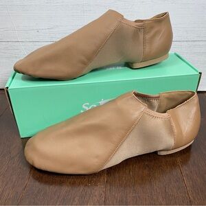 So Danca Jazz shoe bootie Caramel Leather Dance JZ-43 11.5 M (10.5-11) women’s